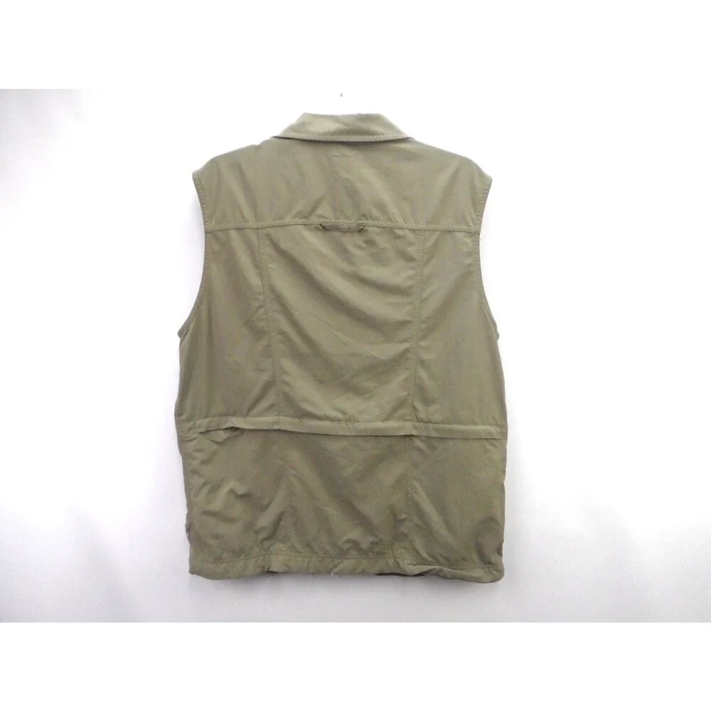 Columbia GRT Men's M Fishing Vest Cargo Utility Nylon Gorpcore Y2K Olive Green